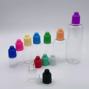 100pcs PET 10ml Plastic Dropper Empty E Liquid Bottle With Childproof Lid And Long Tip Eye Needle Vial