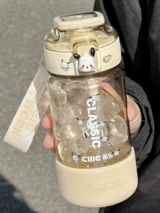 Cốc Nhựa Chống Nóng Có Thìa Cốc Đựng Nước Di Động Có Thể Cầm Tay Cho Học Sinh Cốc Nhựa Bền Bỉ Có Thể Chịu Nhiệt Độ Cao