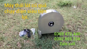 Máy thái lát củ quả chạy điện inox