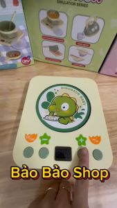 Bộ Đồ Chơi Nhà Bếp Bộ Nấu Ăn Thỏ Tím Khủng Long Cho Bé 20 Chi Tiết có Bếp Dùng Pin Cho Bé