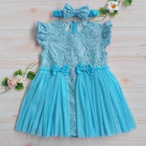 Dress Tille Newborn / Dress Tille Bayi / Dress Anak warna Baby Blue
