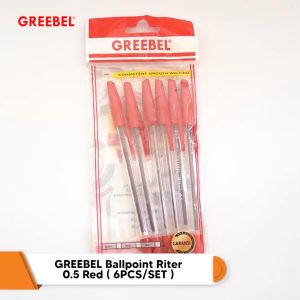 GREEBEL Pulpen Ballpen Pena | RITER 0.5 RED | Pulpen Greebel Pena Bolpen Bolpoin\\n\\n Apa itu GREEBEL Pulpen Ballpen Pena?\\n\\nGREEBEL Pulpen Ballpen Pena adalah pulpen berkualitas tinggi yang dirancang untuk kebutuhan sehari-hari. Produk ini memiliki desain elegan dan fungsional yang membuatnya cocok untuk berbagai keperluan. GREEBEL Pulpen Ballpen Pena RITER 0.5 RED memiliki garansi anti macet, sehingga pengguna tidak perlu khawatir tentang masalah tinta yang macet.\\n\\n Desain Elegan & Fungsional\\n\\nGREEBEL Pulpen Ballpen Pena didesain dengan body ballpoint transparan berwarna putih dan dikombinasikan dengan tutup berwarna hitam, biru, dan merah. Desain ini menciptakan penampilan yang elegan dan menarik, sehingga cocok untuk berbagai situasi, baik formal maupun informal.\\n\\n Garansi Anti Macet\\n\\nGREEBEL Pulpen Ballpen Pena memiliki garansi anti macet, yang berarti pengguna dapat menggunakan produk ini dengan percaya diri tanpa khawatir tentang masalah tinta yang macet. Ini menjadikan GREEBEL Pulpen Ballpen Pena sebagai pilihan yang ideal untuk kebutuhan sehari-hari.\\n\\n Warna Tinta yang Konsisten\\n\\nGREEBEL Pulpen Ballpen Pena terdiri dari warna tinta hitam, biru, dan merah. Warna tinta ini konsisten dan memberikan hasil tulisan yang jelas dan tajam. Hal ini menjadikan GREEBEL Pulpen Ballpen Pena sebagai pilihan yang ideal untuk kebutuhan sehari-hari.\\n\\n Cara Menggunakan GREEBEL Pulpen Ballpen Pena\\n\\nBerikut adalah beberapa tips untuk menggunakan GREEBEL Pulpen Ballpen Pena:\\n\\n Menyimpan dan Merawat Pulpen\\n\\nUntuk menjaga kualitas GREEBEL Pulpen Ballpen Pena, pastikan untuk menyimpannya dengan benar dan merawatnya dengan baik. Simpan pulpen di tempat yang aman dan hindari penggunaan yang kasar atau tidak perlu.\\n\\n Memaksimalkan Penggunaan Tinta\\n\\nUntuk memaksimalkan penggunaan tinta GREEBEL Pulpen Ballpen Pena, pastikan untuk menggunakannya secara efisien dan menghindari penggunaan yang berlebihan. Jika tinta mulai menipis, Anda dapat mengganti bagian dalam pulpen dengan mudah.\\n\\n Mengapa Memilih GREEBEL Pulpen Ballpen Pena?\\n\\nBerikut adalah beberapa alasan mengapa Anda harus memilih GREEBEL Pulpen Ballpen Pena:\\n\\n Kualitas Tinggi\\n\\nGREEBEL Pulpen Ballpen Pena adalah pulpen berkualitas tinggi yang dirancang untuk kebutuhan sehari-hari. Produk ini memiliki desain elegan dan fungsional yang membuatnya cocok untuk berbagai keperluan.\\n\\n Desain yang Cocok untuk Segala Kebutuhan\\n\\nGREEBEL Pulpen Ballpen Pena didesain dengan body ballpoint transparan berwarna putih dan dikombinasikan dengan tutup berwarna hitam, biru, dan merah. Desain ini menciptakan penampilan yang elegan dan menarik, sehingga cocok untuk berbagai situasi, baik formal maupun informal.\\n\\n Keandalan dalam Penggunaan Sehari-hari\\n\\nGREEBEL Pulpen Ballpen Pena memiliki garansi anti macet, yang berarti pengguna dapat menggunakan produk ini dengan percaya diri tanpa khawatir tentang masalah tinta yang macet. Ini menjadikan GREEBEL Pulpen Ballpen Pena sebagai pilihan yang ideal untuk kebutuhan sehari-hari.\\n\\nDengan desain elegan, garansi anti macet, dan warna tinta yang konsisten, GREEBEL Pulpen Ballpen Pena adalah pilihan yang ideal untuk kebutuhan sehari-hari Anda. Mulai gunakan GREEBEL Pulpen Ballpen Pena hari ini dan rasakan perbedaannya!\"