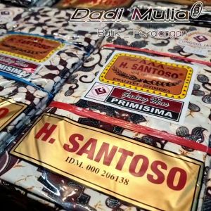Kain Panjang Batik Halus H Santoso AAA Unggul Jaya Samping Kebat Cukin Tapih Sogan Gading Mas Putih