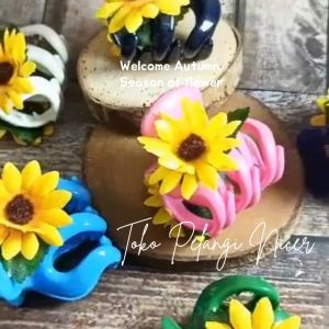 Jedai Bunga Daisy Kuning - Jepit Rambut Bunga Daisy & Aksesoris Rambut Bunga Aster