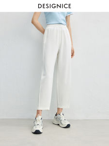 Designice High Waist Casual Pants Commute Simple Sport Womens Tapered Pants Nylon Cotton Spandex Blend Summer New Arrival