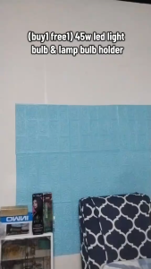 LHT-45W 6500K AC170-265V Foldable Fan Blade LED Light Bulb