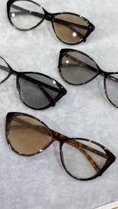 ALP Blue Block Transition Glasses แว่นทรงตาแมว Cat eyes กรองแสงสีฟ้า เลนส์เปลี่ยนสีออโต้ รุ่นSN0088