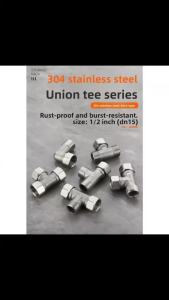 For Stainless Steel T Adapter G1/ 2" T-Valve Diverter Valve Three Way Device Hole For Bath Bidet Sprayer Shower
