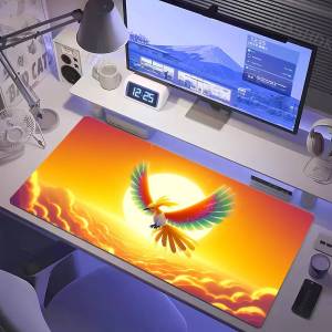 Bandai | Pokemon Charizard Gaming Mouse Pad Large Desk Mat 2MM Stitched Edge Non Slip Rubber Base Keyboard Pad Office Laptop Table Decor