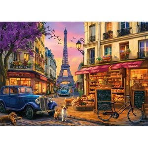 Paris at Dusk 1000-Piece Jigsaw Puzzle for Adults Charming Evening Scene Ideal Christmas Gift
