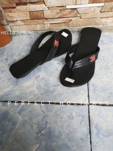 sandal jepit jahit wanita Tan variasi Tan perempuan kekinian terlaris satin pashion terbaru