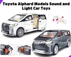 Ready Stock in Malaysia ! Toyota Alphard Models Sound and Light Car Toys Collection Can Open The Door Mainan Kereta Model