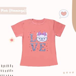 kaos impor anak cewek/ baju anak perempuan/atasan impor anak perwmpuan LD76cm/ ± 11-13 thn