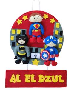 gantungan dinding gantungan pintu avenger hiasan dinding super hero free custom nama 100% handmade