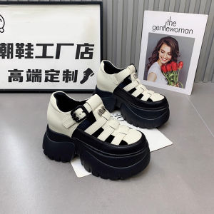 Giày Sandal Lười Giày Đế Cao Cấp Thời Trang Cho Nữ Mùa Hè Giày Đi Đàn Nhỏ Cỡ Thường Ngày Giày Đế Dày Cao Su Có Gót Lót Da Dung Rắn