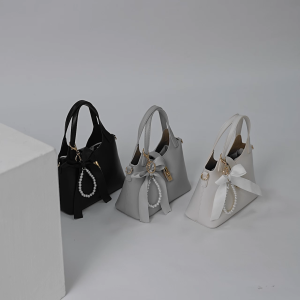 LUNERA - Sophia Charm Bag - Tas Jinjing Selempang Wanita Kulit PU Premium Tali Bahu Bisa Diatur