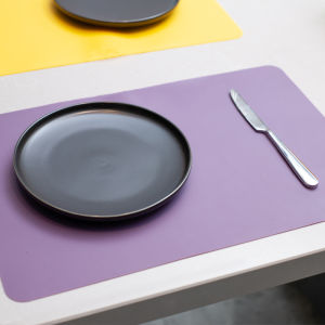Silicone Foldable Dining Mat for Primary School Children Oil And Water Proof Lunch Cloth Rectangular Shape  Style Restaurant Use