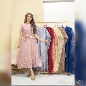 DRESS BRUKAT KONDANGAN DAISY SMLXLXXL JUMBO MEWAH TERBARU