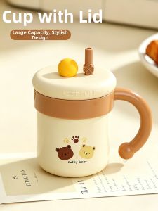 YOULUNMEI | Stylish Lidded Personalized Stainless Steel Coffee Cup