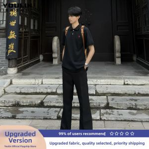 Slim Fit High Waist Micro Flare Jeans Mens Summer Thin American High Street Style Trousers for Tall Men Straight Leg Jeans