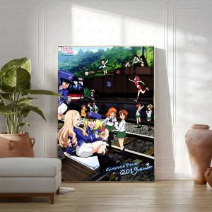 Bandai | Girls Und P-Panzer Thêm Tình Yêu-tình Yêu O-Operation! Poster Nghệ Thuật Treo Tường Cho Phòng Khách Phòng Ngủ Phòng Ngủ Phong Cách Hiện Đại Trang Trí Nhà Cửa