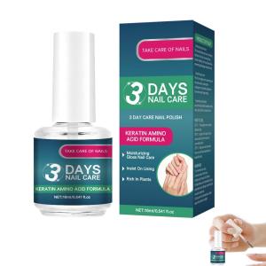 1/2/3PCS 3 Days Nail Care Treatment Polish - Keratin & Amino Acid Formula Moisturizing Brightening NailPolish | Plant-Based Nail