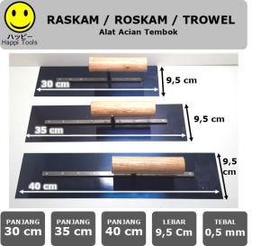 Raskam Roskam & Trowel Epoxy: Alat Acian Tembok & Finishing Plastering