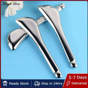 Hengfa Lina Stainless Steel Gua Sha Facial Tool Massage Tool Natural Universal Facial Silver Metal Gua Sha Board for SPA Acupuncture