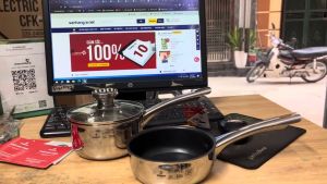 Bộ quánh chảo Inox 3 lớp liền khối Kalpen Baby BB14 size 14cm bảo hành 30 năm