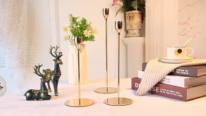 【 COD 】 Nordic style candle holder decorations European style candlelight dinner romantic props Home lighting candle holder Aromatherapy candle holder for exquisite dinner  lights