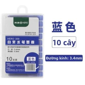 HERO | 10 Chiếc Hộp Mực Tiêu Chuẩn 3.4 Mm Lỗ Khoan Cho Anh Hùng Bút Máy Có Thể Thay Thế Đổ Lại Hàng Ngày Bút Viết Phụ Kiện
