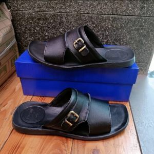 Sandal Kulit Pria Sendal Slop 100% Sampai Alasnya Kulit Terbaru