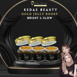 (READY) 3 GOLD JELLY BOOST BRIGHT GLOW KEDAS BEAUTY ORIGINAL BPOM