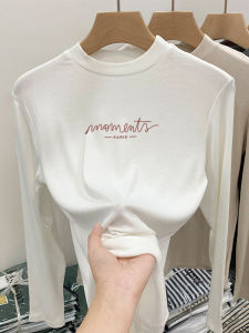 Áo Thun Nữ Tay Dài Ôm Vừa Vặn Cổ Đứng Phong Cách Hàn Quốc Thời Trang Thu Đông Thường Ngày in Họa Tiết Áo Lót