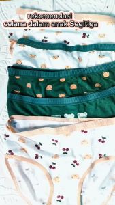TYW313 Celana Dalam Anak Segitiga CD Anak Cewek Motif Bahan Katun Random 4 Pcs