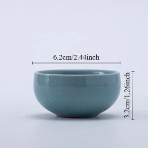 Ge Kiln Ceramic Tea Pot and Tea Cup Handmade Chinese Style Ice Crack Teapot Teacup Household Kung Fu Tea Set Chinese Tea Set
