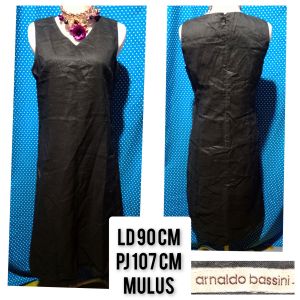 DRESS KUTUNG/SLEEVELESS HITAM(ARNALDO BASSINI) 81