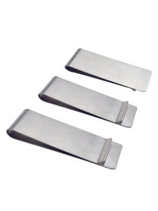 New Minimalist Solid Money Clip Solid Color Stainless Steel Metal Mens Mini Wallet Mini Portable Cash Clip