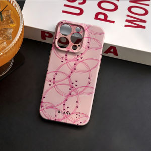 BILIBILI | Pink Chintz For iPhone 17 16 15 14 13 12 Pro Max Slim Shockproof Cover for iPhone Air Case Blank