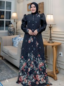 AZEZA KAYLA  Baju Dress Gamis Wanita Muslimah Kayla Dress Azeeza By Wadah Muslim. Nazra Sha