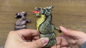 Dragon Lighter Windproof Durable Metal Inflatable Creative Novelty Gift Unique Desktop Decor BLRP