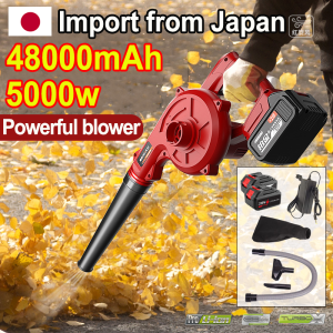 48000MAH 5000W Economy Air Blower 2 in 1 Cordless Blower Blower Vacuum Portable Long-lasting Battery Life Copper Core Motor Powerful Wind Home Cleaning Clean Up The Car Computer Dust Removal Vacuum Portable Leaf Blower