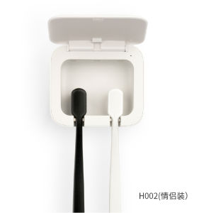 เครื่องฆ่าเชื้อแปรงสีฟันอัจฉริยะ Xiaomi ฆ่าเชื้อแบคทีเรีย แสงอัลตราไวโอเล็ต การจัดเก็บไฟฟ้า ชั้นวางของติดผนัง กล่องอบแห้งสําหรับคู่รัก