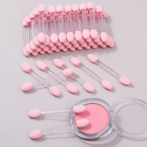 10/20/50/100PCS multi-functional double-headed sponge eye makeup brush can also be used as a nail smudge and smudge tool