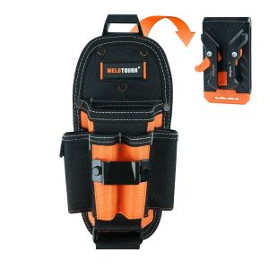 กระเป๋าช่างเทคนิค 7 กระเป๋า-กระเป๋าเข็มขัดเครื่องมือกระเป๋าขนาดเล็กพร้อมคลิปหนีบเข็มขัด คลิปบนกระเป๋าและห่วงขนาดใหญ่ คลิปบน