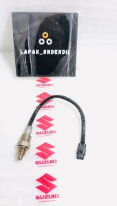 SENSOR KNALPOT OKSIGEN OXIGEN O2 CO CO2 KODE PART 12K UZUKI SATRIA KARBU FU SATRIA INJEKSI FI 150 O2 GSX R S BANDIT ORIGINAL SUZUKI