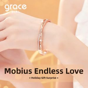 Grace Girl | Eternal Love Mobius Bangle Bracelet