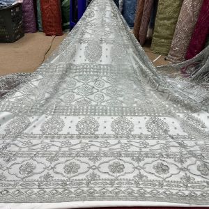 Bahan Kain Tille Sapto Stripe/ Bahan Kebaya motif Etnik