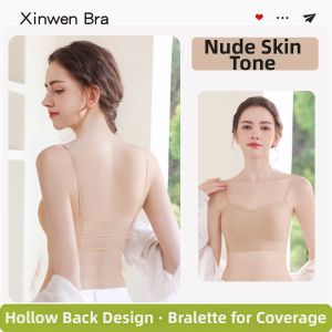 XINWEN | Crisscross Back Beauty Seamless Thin Strap Integrated Bra