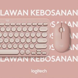 Logitech Pebble Keys 2 K380s Keyboard Wireless Bluetooth Multi Perangkat